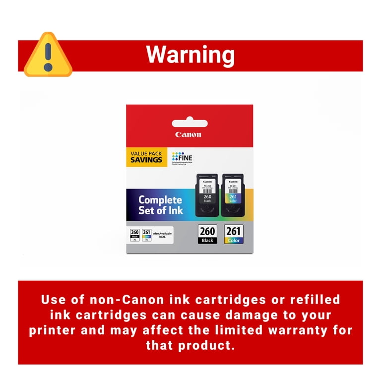 Canon PG-260 / CLI-261 Value Pack - Walmart.com