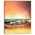 thumbnail image 2 of Design Art - Majestic Rainbow over Seashore, 2 of 3
