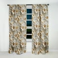 thumbnail image 5 of Designart "Regal Serenity In Gold And White" Marble Room Darkening Curtain Single Panel, 5 of 6