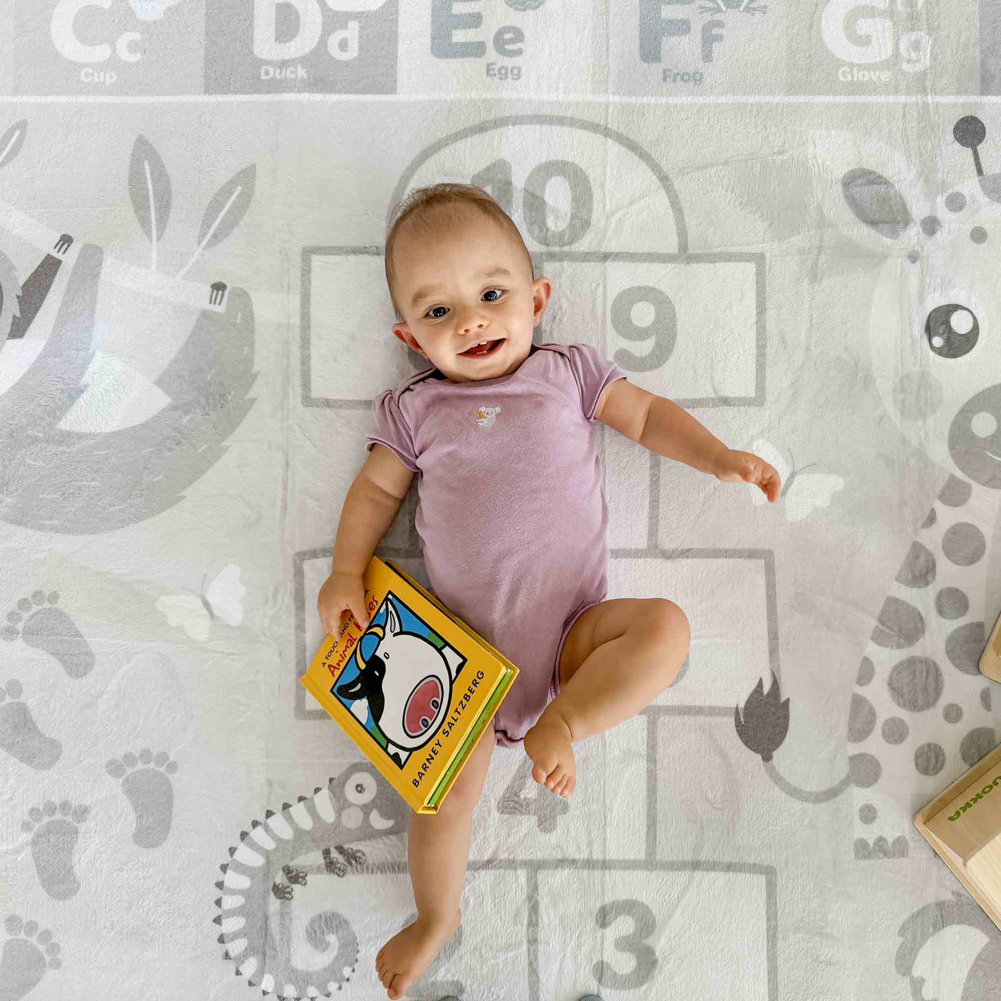 Quokka Baby Play Mat for Floor - Super Soft Plush Padded Non-Slip ABC Playmats for Toddlers 1-3