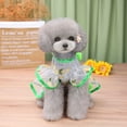 thumbnail image 6 of NIBOLOG Puppy Dress Breathable Comfy Net Yarn Pretty Floral Dog Princess Dress for Summer, 6 of 8
