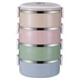 thumbnail image 2 of Bento Lunch Box Set for Women With Bag , All-In-One Bento Stackable Lunch Box Container With Spoon, Large Capacity Bento Box Adult, 4-Tier Leakproof, Bpa Free & Microwave Safe, 2 of 8