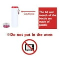 thumbnail image 4 of MR.R 20oz Sublimation Blanks Aluminum Water Bottle Sipper Big Mouth with Transparent Cap Red Lid 600ml, 4 of 4