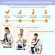 thumbnail image 4 of Portador de bebé, Canguro Porta Bebé Tipo Fular para Niños de 0 a 36 Meses, Mochila Ergonómica con Soporte para Cintura, Múltiples Compartimentos con Cierre, Ajustable a Varias Posiciones Xgeek D1, 4 of 7
