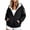 A Black, variant on Collared Jacket Golf Windproof Coat Women Solid Color Oversized Casual Style With Lining Winter Fashionable Zipper Style Hooded Long Sleeved Sweatshirt Brown L