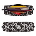 thumbnail image 2 of Yiaed Hand Drawn Snake Print Leather Pencil Case - Leather Pen Pencil Holder - Elegant & Practical Pencil Pouch for Work & Office, 2 of 7
