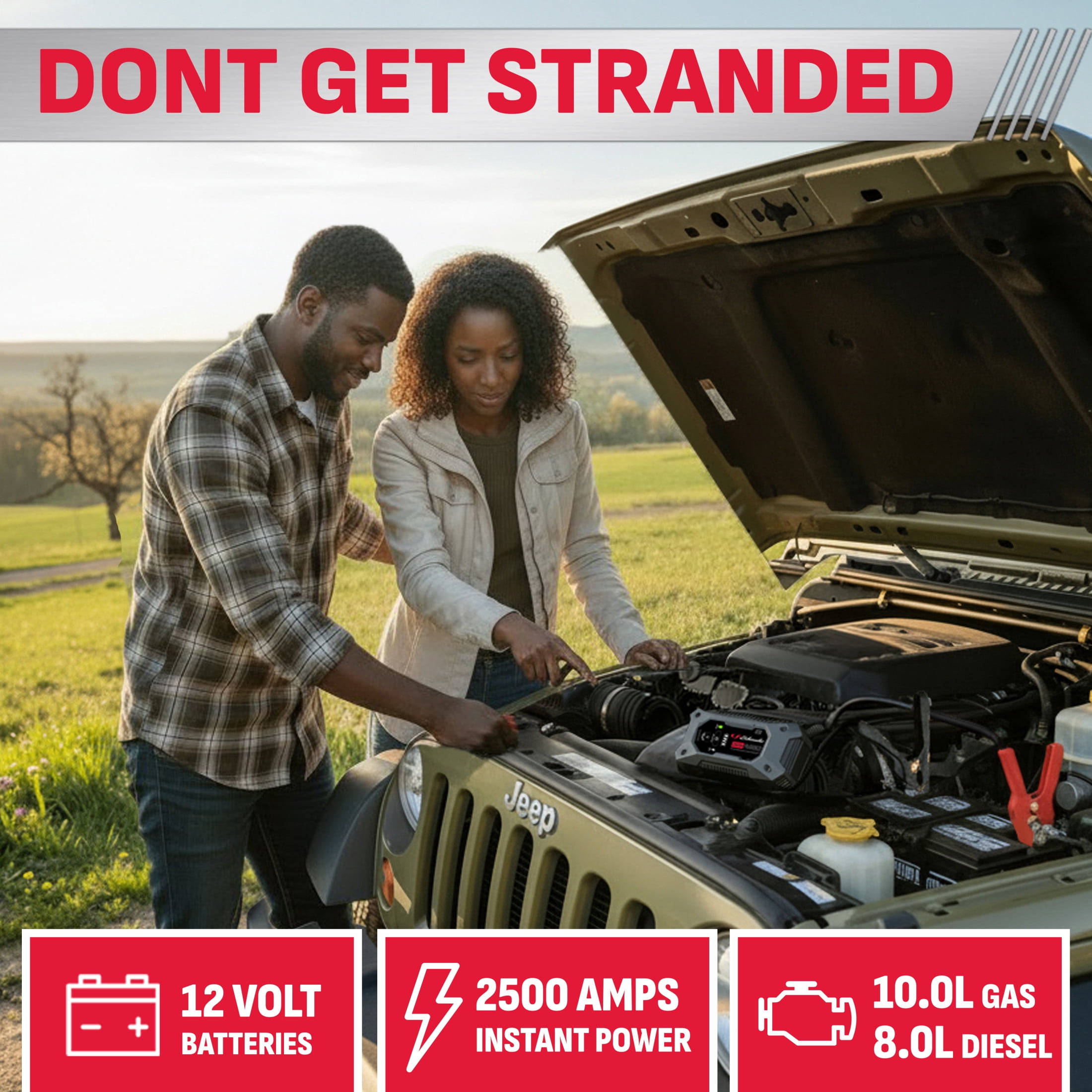 Schumacher Electric Rugged 2500A Lithium Car Battery Jump Starter and Power pack/Jump Box, USB Charging, 12V Sport, Auto, and Marine Batteries, SL1596