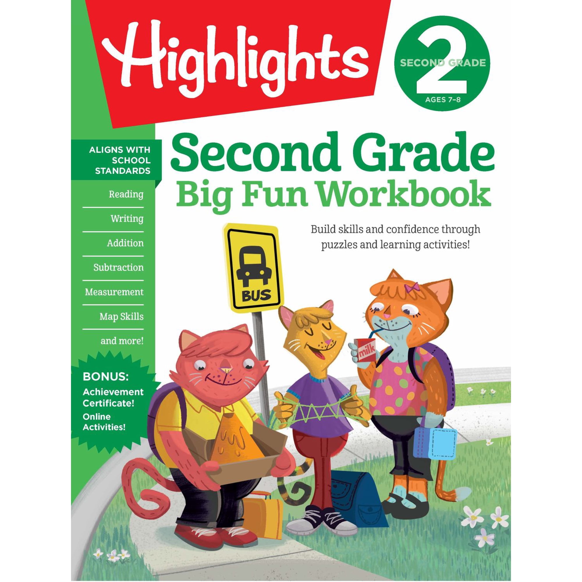 Second Grade Big Fun Workbook: Second Grade Curriculum Workbook for Kids, Practice Math, Reading, Writing, Spelling, Science and More (Paperback)