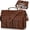 Brown, variant on Messenger Bag for Men 18 Inch Leather Laptop Briefcase Large Laptop Bag Computer Satchel for Office Work Travel College, Brown