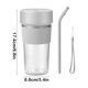 thumbnail image 3 of Vaso exprimidor eléctrico portátil | Batidora de frutas multifunción para el hogar | Extractor recargable | Botella de viaje a prueba de fugas | Fácil de limpiar | Blanco/Rosa/Verde | 9x9x19cm | 300g, 3 of 6