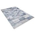 thumbnail image 2 of Cengdu Blue Patchwork Polyester Area Rugs for Living Room Washable Rugs Boho Moroccan Area Rug Soft Geometric Bohemian Distressed Indoor Rug for Bedroom Dining Room Office Foldable Nonslip Rug, 2 of 9