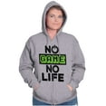 thumbnail image 4 of No Game No Life Unisex Fleece Graphic Zip Up Hoodie Brisco Brands 5X, 4 of 5