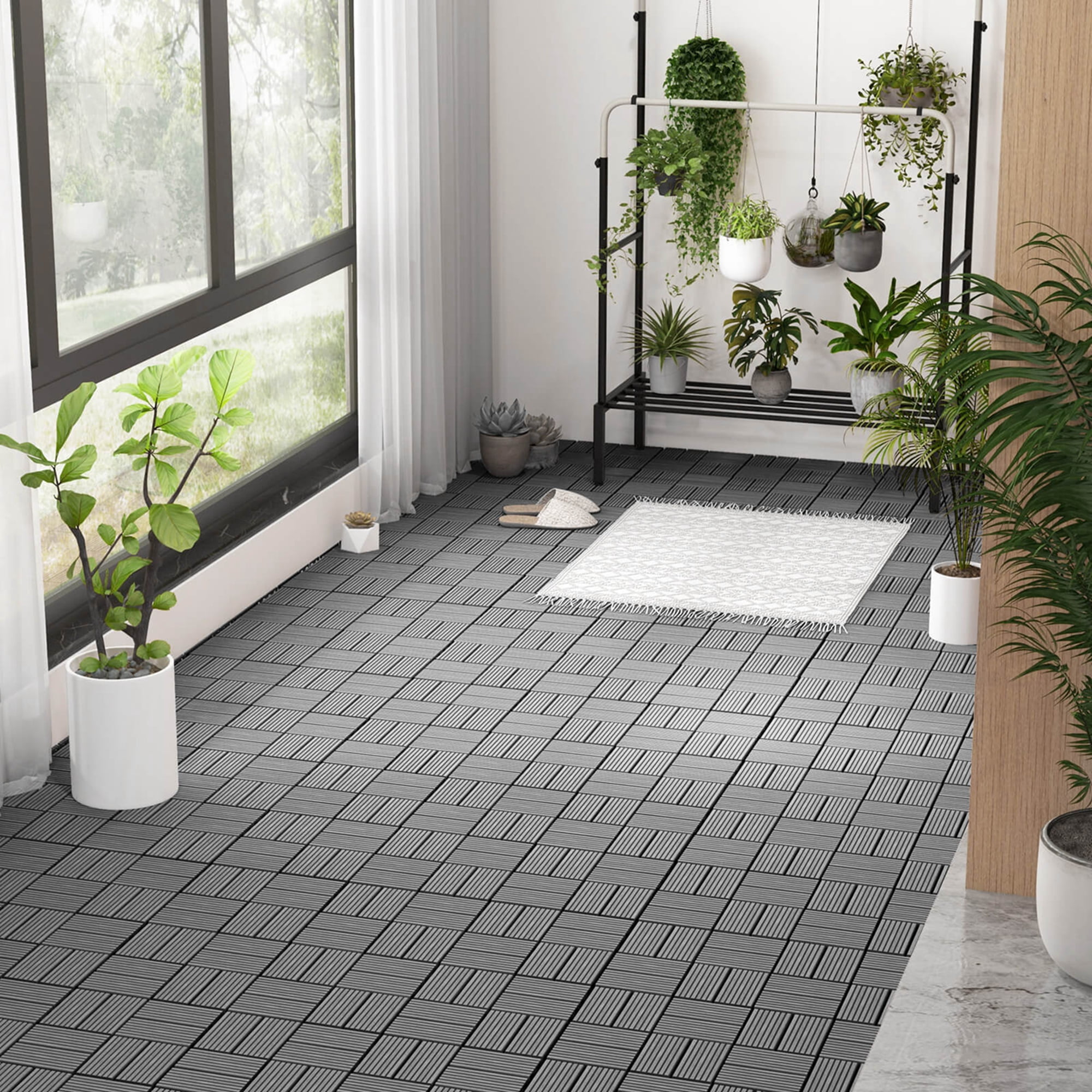 SucceBuy Carrelage de garage Interlocking, 12 x 12 x 0,53