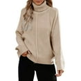 thumbnail image 1 of Suéter de mujer Gibobby manga larga cuello Redondo grueso Casual tamaño S, 1 of 5