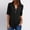 Black, variant on Ichuanyi Fall Tops for Women 2022 Women's Summer Long Sleeve Shirts Zip Casual Tunic V-Neck Rollable Blouse Tops
