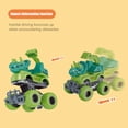 thumbnail image 3 of Baby Inertia Car Toy Safe Interactive Colorful Cartoon Dinosaur Baby Blaze Truck Toy for Home, 3 of 10