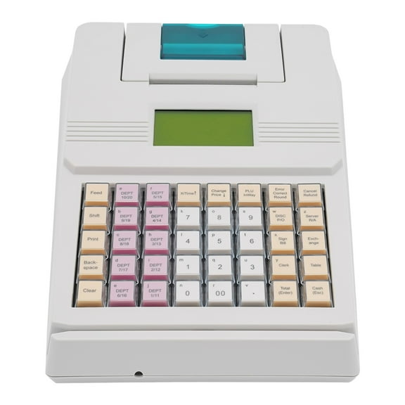 Electronic Cash Register 40 Keys Raised Keyboard  ECRs Complete POS Cash System