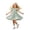 Green, variant on XINXIAOO Girl's Summer Dress Ruffled Tiered Party Dress High Waist Ruched A Line Casual Dress Girls Outfit, Size 2T-7Y