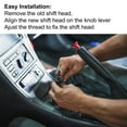 thumbnail image 3 of Palanca de cambios negra, palanca de cambios, palanca de cambios manual de 5 velocidades, transmisión para Suzuki Swift 05-10 SX4 07-13 ALTO 10-15, paquete de 1, 3 of 6
