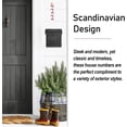 thumbnail image 4 of Floating Mount Shadow House Address Number, Modern Metal Numbers for Mailbox, Glossy Red, 6", 4 of 5