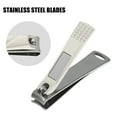 thumbnail image 3 of 2 Pcs Nail Cutter Set for Men and Women Stainless Steel Gray, 3 of 7