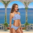 thumbnail image 4 of Dreamtimes Beautiful Lifelike Mermaid Tail Scale Cute Swimsuit Swimwear for Woman Girls 2 Pcs High Waisted Sexy Bikini Set, Large, 4 of 7