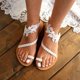 thumbnail image 2 of Sandalias de playa para mujer, 2021, nuevas sandalias planas bohemias para mujer, chanclas con cuentas de purpurina para la playa de verano Xemadio LRWJ595-2, 2 of 4