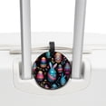 thumbnail image 3 of Easter Set of 2pcs PU Leather Round Suitcase Tags with Privacy Cover and Name ID Tag - Ideal for Travel Luggage, Handbags, Backpacks, School Bags, 3 of 6