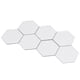 thumbnail image 4 of Adhesivo de pared de espejo extraíble Hexagonal acrílico DIY para el hogar pegatinas autoadhesivas decoración 46x40x23mm plata, 4 of 11