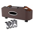 thumbnail image 1 of jinwen Car Backseat Organizer Storage Box Creative Waterproof Back Seat Storage Box Brown, 1 of 9