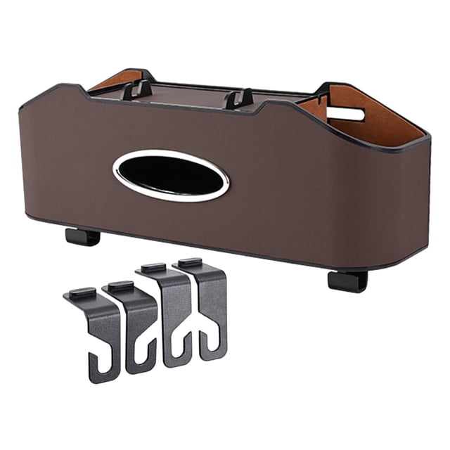jinwen Car Backseat Organizer Storage Box Creative Waterproof Back Seat Storage Box Brown