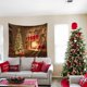 thumbnail image 5 of Adornos navideños, adornos para árbol de Navidad, tapiz para el hogar, tapiz bohemio, decoración de habitación, tapiz de fondo, tapiz estilo Ins, tapiz navideño, decoraciones, tapiz, 5 of 6