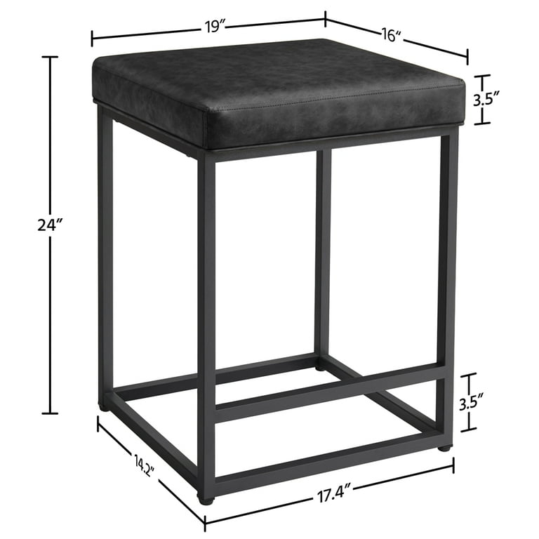 Smilemart metal 24 stackable metal online bar stools set of 4
