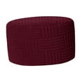 thumbnail image 3 of simhoa Housse de Pouf Douce Housse de Tabouret pour Chambre Salon Repose-Pieds Pouf Rouge, 3 of 8