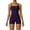 Purple, variant on Workout Sets for Women Yoga 2 Piece Outfit Solid Color Seamless Tank Top with Shorts Sports Fitness Activewear