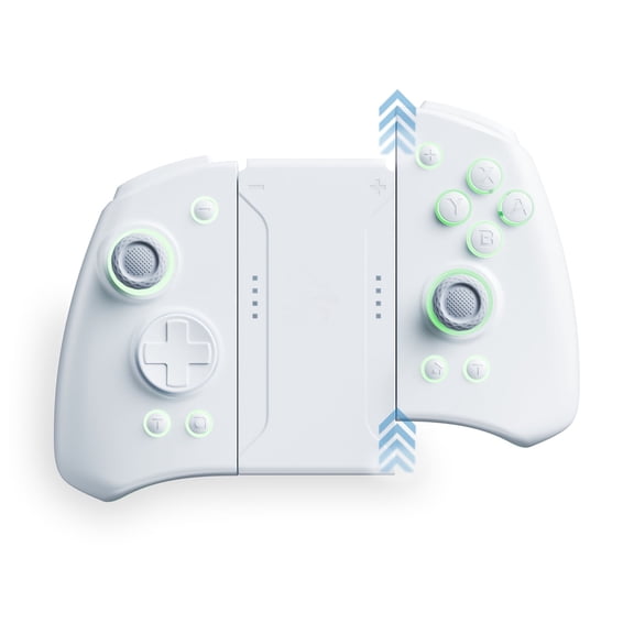 GKEAPZA Wireless Switch Controller, Split Design, Pro Controller with TURBO Function, Dual Motor Vibration, Back Buttons, Ergonomically Designed Joypad