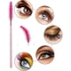 thumbnail image 2 of 50 pz. Cepillos desechables con purpurina para cejas y pestañas, cepillos cosméticos para maquillaje con mango de cristal, 2 of 6
