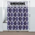 thumbnail image 5 of Athenstics Purple Geometric Shower Curtain, Waterproof Design and Polyester, Quick-Drying, Weighted Hem, Purple Fabric Shower Curtains Set for Bathroom W 72 x H 72, Durable and Washable with 12 Hooks, 5 of 6