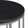 thumbnail image 6 of Picket House Furnishings Kendall Round End Table in Black/Chrome, 6 of 10