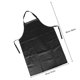 thumbnail image 2 of BRIGHTFUFU Delantal De Trabajo Impermeable De Cuero Sintético Negro Para Cocina, 2 of 8