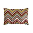 thumbnail image 4 of Fall Home Decor Lumbar Pillow Cover Burgundy, 12"x26" (30x65 cm) Velvet Cut Velvet, Chevron Cushion Cover, Chevron Modern Style - Autumn Peaks, 4 of 10