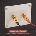 thumbnail image 4 of 5 pares de conectores adaptadores de terminales de pala, enchufes de crimpado, terminales de cable para altavoces (8GA, rojo y negro), 4 of 7