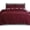 Buffalo Burgundy, variant on 4-Piece Cotton Flannel Sheet Set, Deep Pocket Fitted, Cali King, Burgundy
