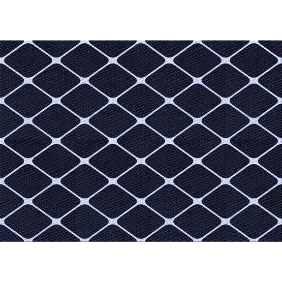 Ahgly Company Machine Washable Indoor Rectangle Transitional Night Black Area Rugs, 2' x 5'