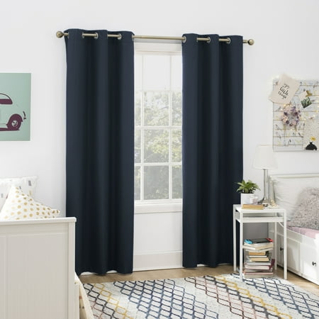 - Sun Zero 2-pack Arlo Textured Thermal Insulated Grommet Curtain Panel Pair
