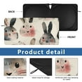 thumbnail image 4 of Cute Bunnies Rabbits Car Windshield Sun Shade Foldable Front Window Shades Cover Sun Visor Shield Block, 4 of 6