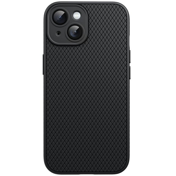 JETech Grip Case for iPhone 15 6.1-Inch, Soft TPU Slim Fit Protective Phone Cover with Camera Lens Full Protection, Shockproof (Black)