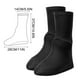 thumbnail image 3 of Fundas impermeables reutilizables para adultos – Sobrezapatos antideslizantes de techo alto para hombres, mujeres, material duradero de seda de leche, ajustan a la talla 5-12, portátiles para, 3 of 6