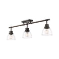 thumbnail image 2 of Duncan 3-Light Semi-Flush - Track Light in Matte Black with Clear Glass, 2 of 7