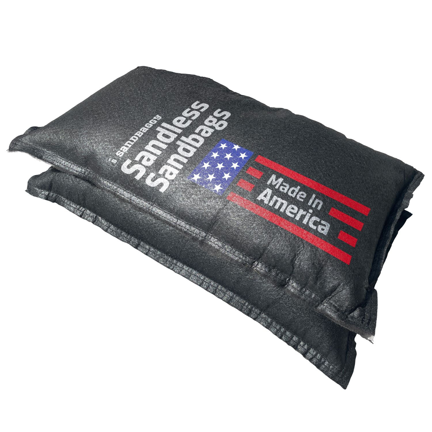 14" x 26" Water Activated Sandless Sandbags For Flooding (Black